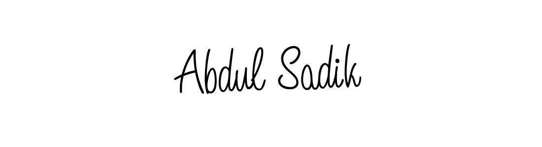 Use a signature maker to create a handwritten signature online. With this signature software, you can design (Angelique-Rose-font-FFP) your own signature for name Abdul Sadik. Abdul Sadik signature style 5 images and pictures png