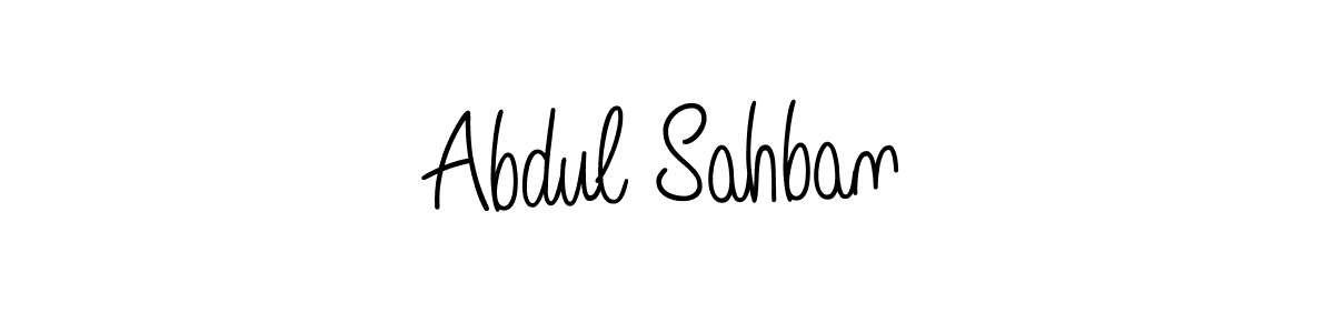 Design your own signature with our free online signature maker. With this signature software, you can create a handwritten (Angelique-Rose-font-FFP) signature for name Abdul Sahban. Abdul Sahban signature style 5 images and pictures png