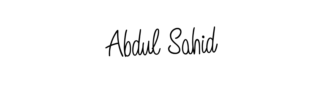 You should practise on your own different ways (Angelique-Rose-font-FFP) to write your name (Abdul Sahid) in signature. don't let someone else do it for you. Abdul Sahid signature style 5 images and pictures png