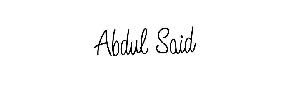 Abdul Said stylish signature style. Best Handwritten Sign (Angelique-Rose-font-FFP) for my name. Handwritten Signature Collection Ideas for my name Abdul Said. Abdul Said signature style 5 images and pictures png