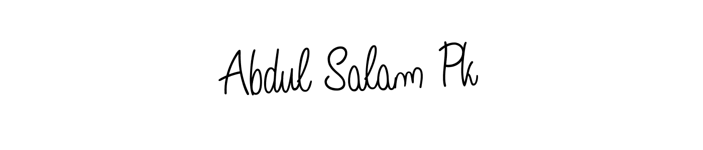 Once you've used our free online signature maker to create your best signature Angelique-Rose-font-FFP style, it's time to enjoy all of the benefits that Abdul Salam Pk name signing documents. Abdul Salam Pk signature style 5 images and pictures png