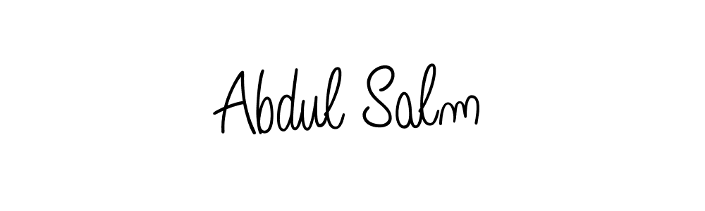 How to Draw Abdul Salm signature style? Angelique-Rose-font-FFP is a latest design signature styles for name Abdul Salm. Abdul Salm signature style 5 images and pictures png
