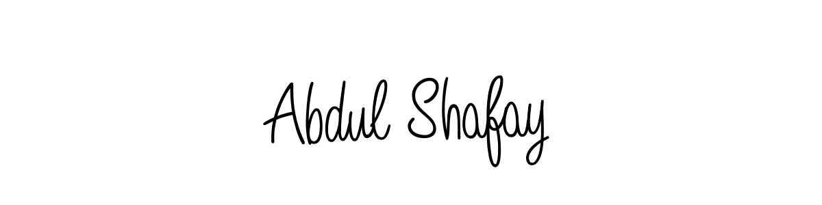 Make a beautiful signature design for name Abdul Shafay. With this signature (Angelique-Rose-font-FFP) style, you can create a handwritten signature for free. Abdul Shafay signature style 5 images and pictures png