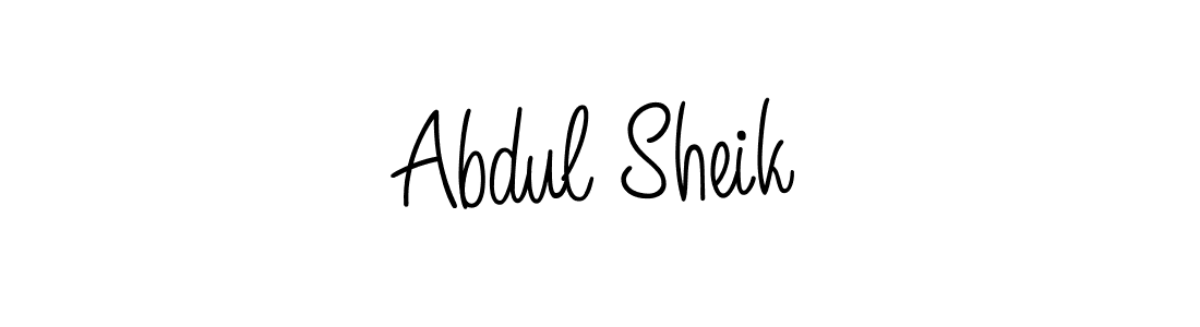 if you are searching for the best signature style for your name Abdul Sheik. so please give up your signature search. here we have designed multiple signature styles  using Angelique-Rose-font-FFP. Abdul Sheik signature style 5 images and pictures png