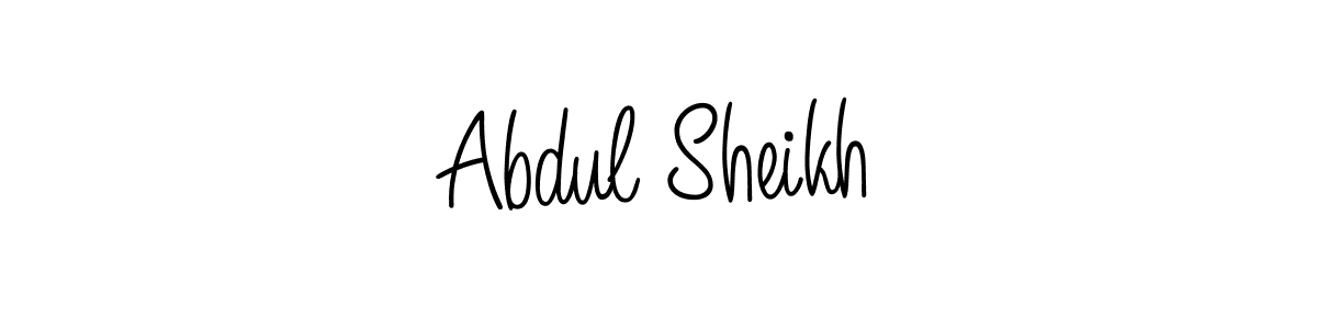 Make a short Abdul Sheikh signature style. Manage your documents anywhere anytime using Angelique-Rose-font-FFP. Create and add eSignatures, submit forms, share and send files easily. Abdul Sheikh signature style 5 images and pictures png