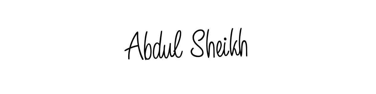 Also we have Abdul Sheikh name is the best signature style. Create professional handwritten signature collection using Angelique-Rose-font-FFP autograph style. Abdul Sheikh signature style 5 images and pictures png