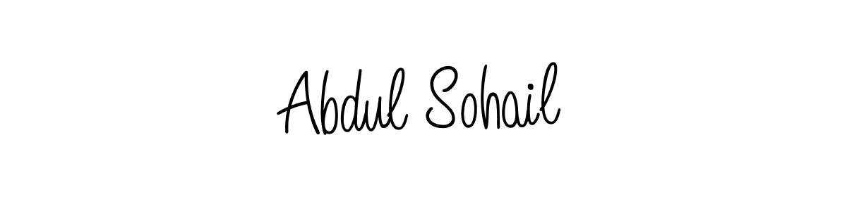 Make a beautiful signature design for name Abdul Sohail. With this signature (Angelique-Rose-font-FFP) style, you can create a handwritten signature for free. Abdul Sohail signature style 5 images and pictures png