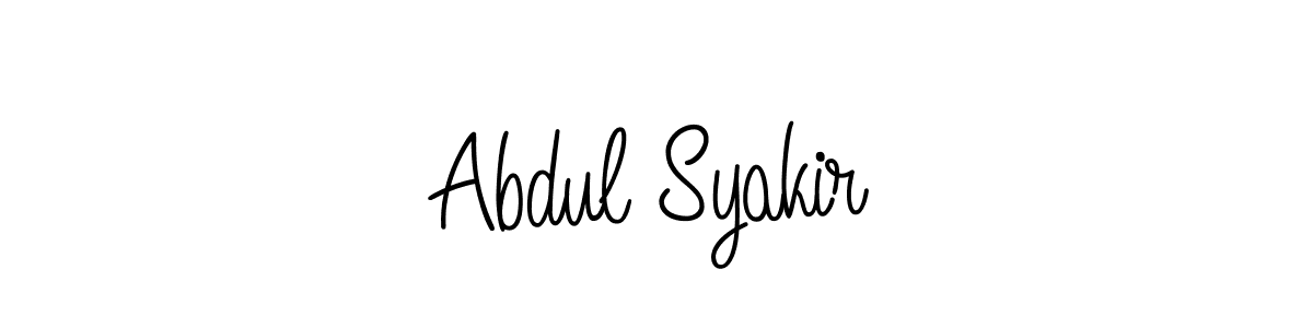 How to Draw Abdul Syakir signature style? Angelique-Rose-font-FFP is a latest design signature styles for name Abdul Syakir. Abdul Syakir signature style 5 images and pictures png