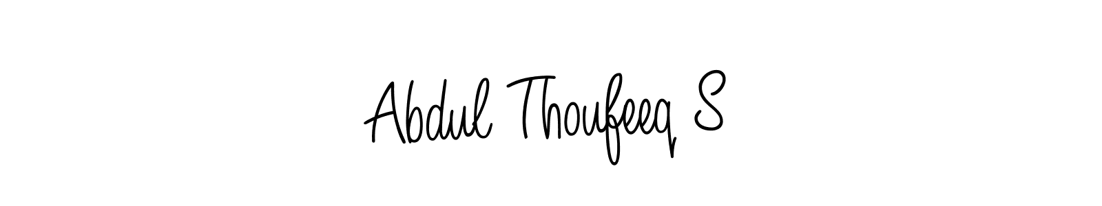 Abdul Thoufeeq S stylish signature style. Best Handwritten Sign (Angelique-Rose-font-FFP) for my name. Handwritten Signature Collection Ideas for my name Abdul Thoufeeq S. Abdul Thoufeeq S signature style 5 images and pictures png