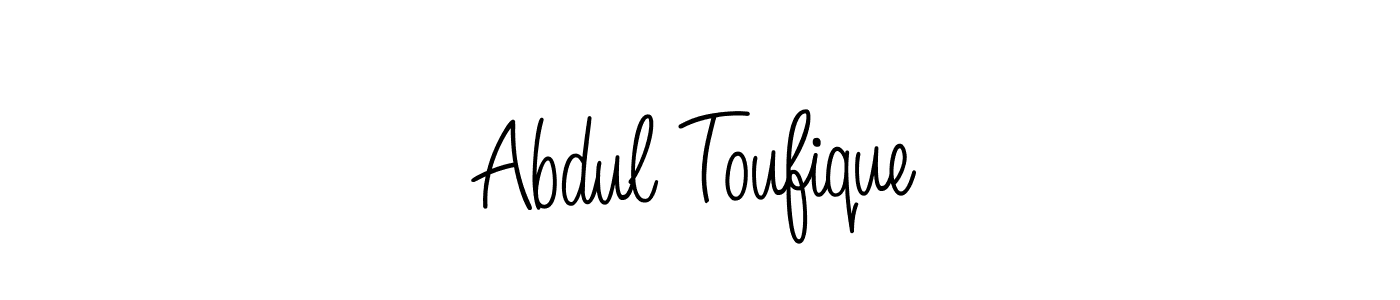 Make a short Abdul Toufique signature style. Manage your documents anywhere anytime using Angelique-Rose-font-FFP. Create and add eSignatures, submit forms, share and send files easily. Abdul Toufique signature style 5 images and pictures png