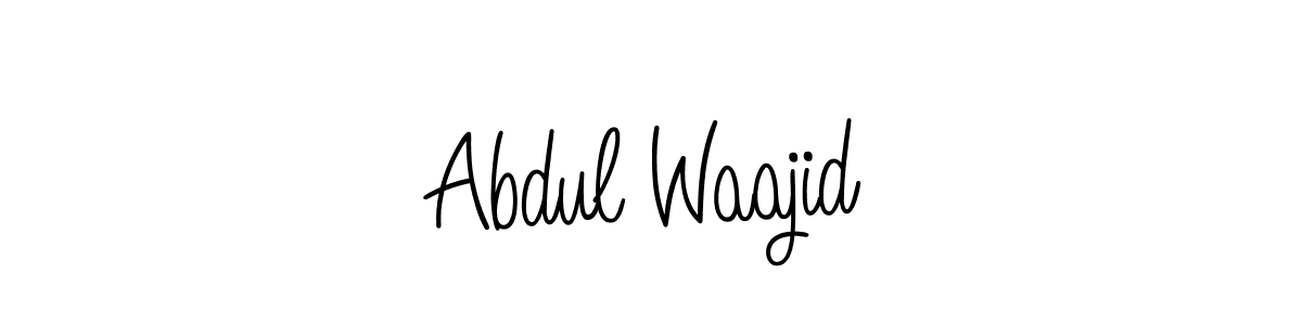 Design your own signature with our free online signature maker. With this signature software, you can create a handwritten (Angelique-Rose-font-FFP) signature for name Abdul Waajid. Abdul Waajid signature style 5 images and pictures png