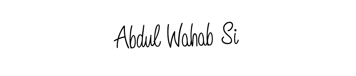 It looks lik you need a new signature style for name Abdul Wahab Si. Design unique handwritten (Angelique-Rose-font-FFP) signature with our free signature maker in just a few clicks. Abdul Wahab Si signature style 5 images and pictures png