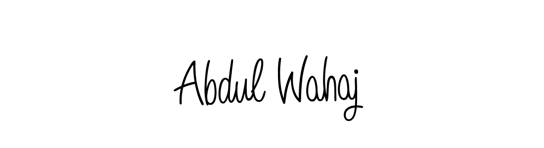 Create a beautiful signature design for name Abdul Wahaj. With this signature (Angelique-Rose-font-FFP) fonts, you can make a handwritten signature for free. Abdul Wahaj signature style 5 images and pictures png