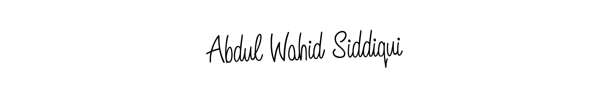 Make a beautiful signature design for name Abdul Wahid Siddiqui. Use this online signature maker to create a handwritten signature for free. Abdul Wahid Siddiqui signature style 5 images and pictures png