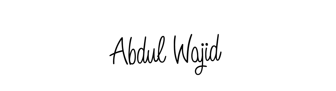 Abdul Wajid stylish signature style. Best Handwritten Sign (Angelique-Rose-font-FFP) for my name. Handwritten Signature Collection Ideas for my name Abdul Wajid. Abdul Wajid signature style 5 images and pictures png