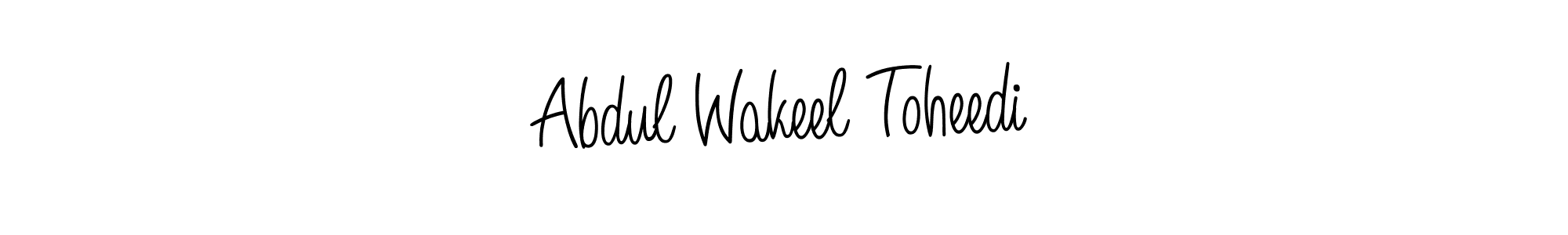 Make a short Abdul Wakeel Toheedi signature style. Manage your documents anywhere anytime using Angelique-Rose-font-FFP. Create and add eSignatures, submit forms, share and send files easily. Abdul Wakeel Toheedi signature style 5 images and pictures png