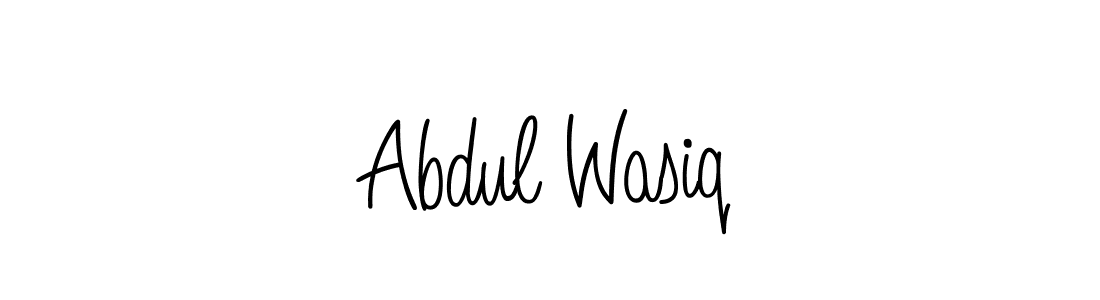 You should practise on your own different ways (Angelique-Rose-font-FFP) to write your name (Abdul Wasiq) in signature. don't let someone else do it for you. Abdul Wasiq signature style 5 images and pictures png