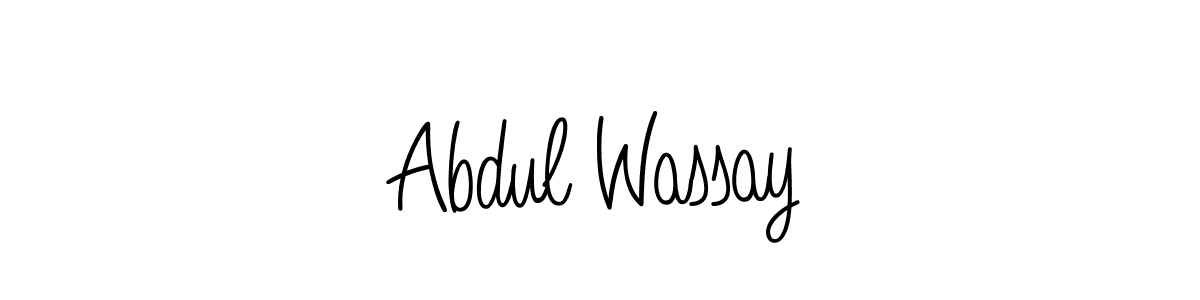 Also You can easily find your signature by using the search form. We will create Abdul Wassay name handwritten signature images for you free of cost using Angelique-Rose-font-FFP sign style. Abdul Wassay signature style 5 images and pictures png