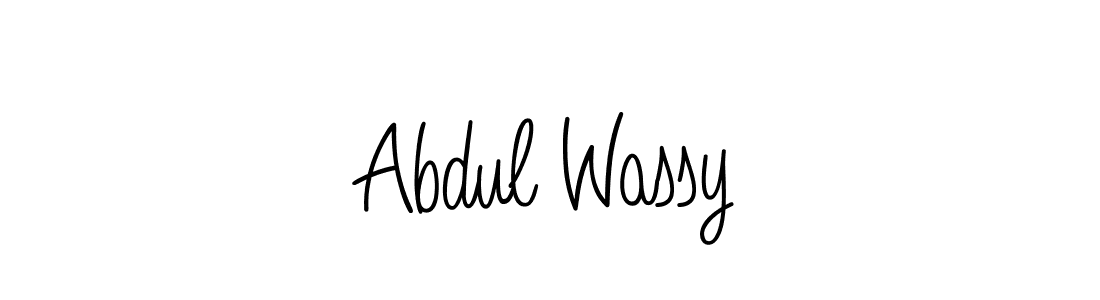 You should practise on your own different ways (Angelique-Rose-font-FFP) to write your name (Abdul Wassy) in signature. don't let someone else do it for you. Abdul Wassy signature style 5 images and pictures png