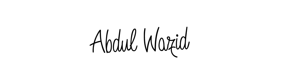 It looks lik you need a new signature style for name Abdul Wazid. Design unique handwritten (Angelique-Rose-font-FFP) signature with our free signature maker in just a few clicks. Abdul Wazid signature style 5 images and pictures png