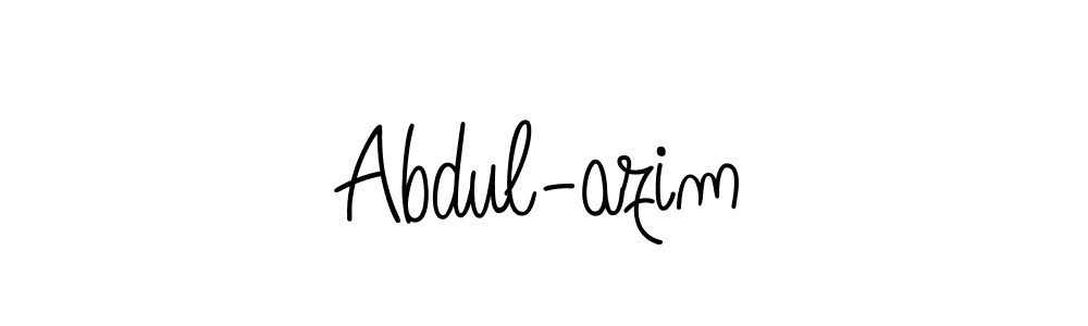 Make a beautiful signature design for name Abdul-azim. Use this online signature maker to create a handwritten signature for free. Abdul-azim signature style 5 images and pictures png