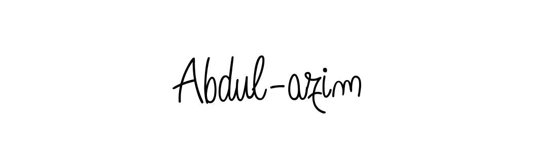 How to make Abdul-azim  name signature. Use Angelique-Rose-font-FFP style for creating short signs online. This is the latest handwritten sign. Abdul-azim  signature style 5 images and pictures png