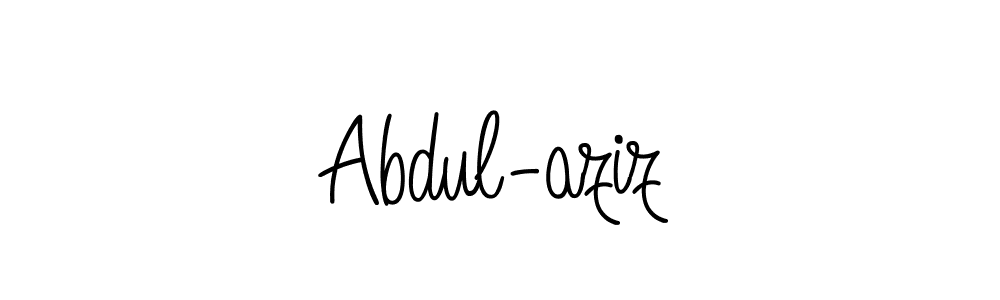 Create a beautiful signature design for name Abdul-aziz. With this signature (Angelique-Rose-font-FFP) fonts, you can make a handwritten signature for free. Abdul-aziz signature style 5 images and pictures png