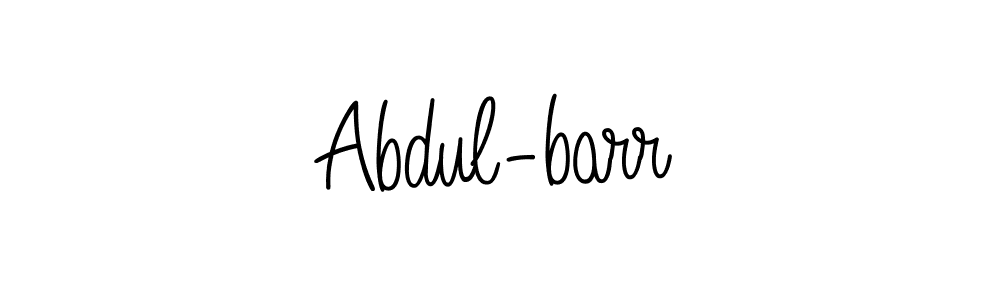 Make a beautiful signature design for name Abdul-barr. With this signature (Angelique-Rose-font-FFP) style, you can create a handwritten signature for free. Abdul-barr signature style 5 images and pictures png