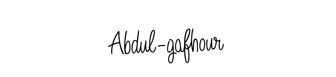 Make a beautiful signature design for name Abdul-gafhour. With this signature (Angelique-Rose-font-FFP) style, you can create a handwritten signature for free. Abdul-gafhour signature style 5 images and pictures png