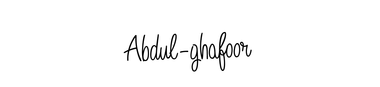 The best way (Angelique-Rose-font-FFP) to make a short signature is to pick only two or three words in your name. The name Abdul-ghafoor include a total of six letters. For converting this name. Abdul-ghafoor signature style 5 images and pictures png