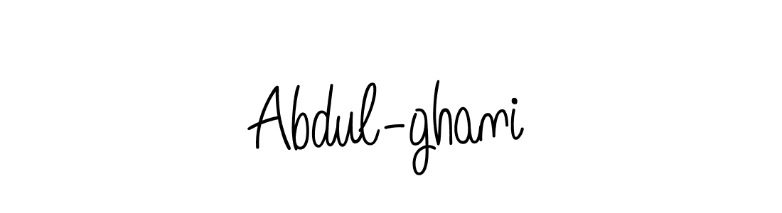 How to make Abdul-ghani name signature. Use Angelique-Rose-font-FFP style for creating short signs online. This is the latest handwritten sign. Abdul-ghani signature style 5 images and pictures png