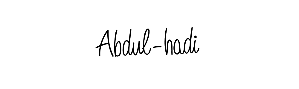 Make a beautiful signature design for name Abdul-hadi. With this signature (Angelique-Rose-font-FFP) style, you can create a handwritten signature for free. Abdul-hadi signature style 5 images and pictures png