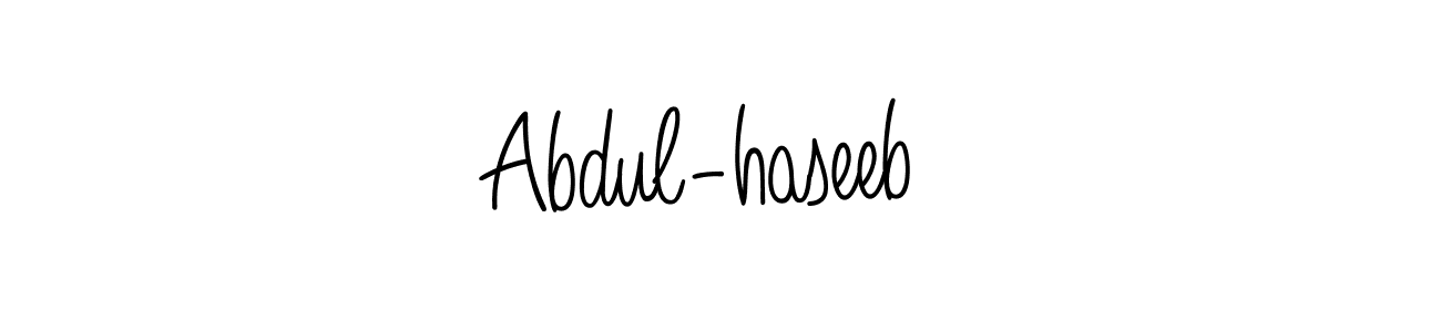 Make a short Abdul-haseeb  signature style. Manage your documents anywhere anytime using Angelique-Rose-font-FFP. Create and add eSignatures, submit forms, share and send files easily. Abdul-haseeb  signature style 5 images and pictures png