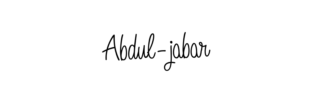 Make a beautiful signature design for name Abdul-jabar. With this signature (Angelique-Rose-font-FFP) style, you can create a handwritten signature for free. Abdul-jabar signature style 5 images and pictures png