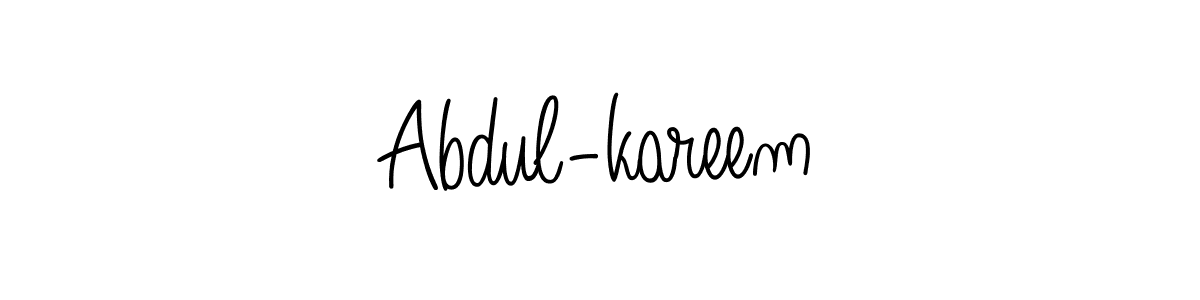 How to Draw Abdul-kareem signature style? Angelique-Rose-font-FFP is a latest design signature styles for name Abdul-kareem. Abdul-kareem signature style 5 images and pictures png