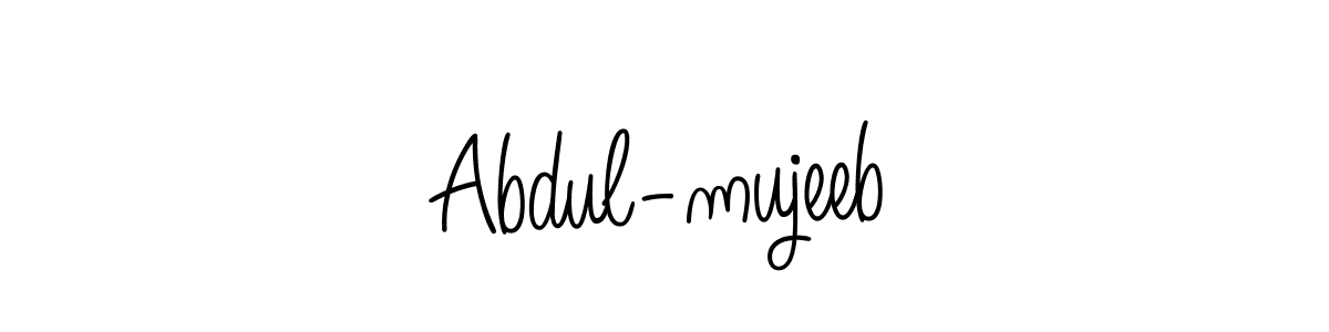 if you are searching for the best signature style for your name Abdul-mujeeb. so please give up your signature search. here we have designed multiple signature styles  using Angelique-Rose-font-FFP. Abdul-mujeeb signature style 5 images and pictures png