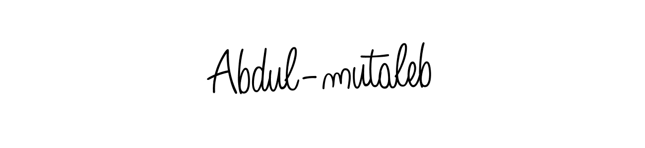 This is the best signature style for the Abdul-mutaleb name. Also you like these signature font (Angelique-Rose-font-FFP). Mix name signature. Abdul-mutaleb signature style 5 images and pictures png