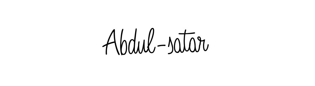 How to make Abdul-satar name signature. Use Angelique-Rose-font-FFP style for creating short signs online. This is the latest handwritten sign. Abdul-satar signature style 5 images and pictures png