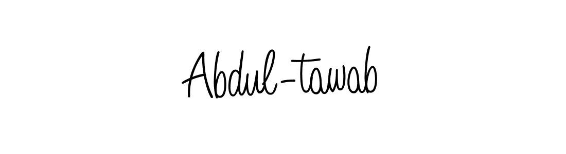 How to make Abdul-tawab name signature. Use Angelique-Rose-font-FFP style for creating short signs online. This is the latest handwritten sign. Abdul-tawab signature style 5 images and pictures png