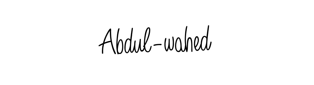 How to make Abdul-wahed signature? Angelique-Rose-font-FFP is a professional autograph style. Create handwritten signature for Abdul-wahed name. Abdul-wahed signature style 5 images and pictures png
