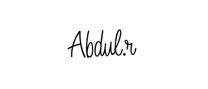 Create a beautiful signature design for name Abdul.r. With this signature (Angelique-Rose-font-FFP) fonts, you can make a handwritten signature for free. Abdul.r signature style 5 images and pictures png