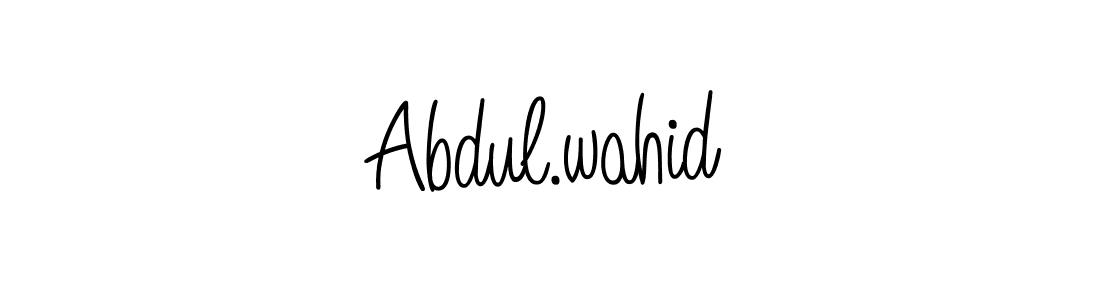 Create a beautiful signature design for name Abdul.wahid. With this signature (Angelique-Rose-font-FFP) fonts, you can make a handwritten signature for free. Abdul.wahid signature style 5 images and pictures png