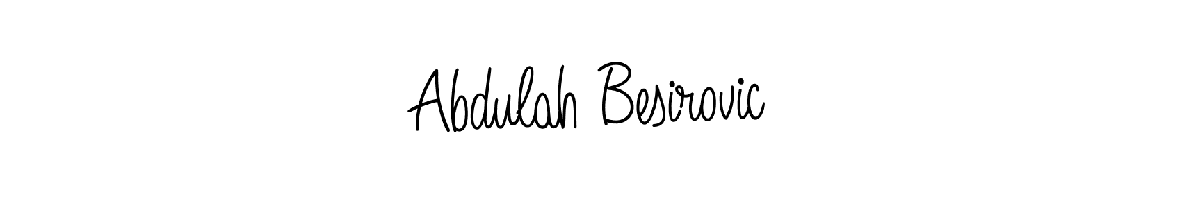 Design your own signature with our free online signature maker. With this signature software, you can create a handwritten (Angelique-Rose-font-FFP) signature for name Abdulah Besirovic. Abdulah Besirovic signature style 5 images and pictures png