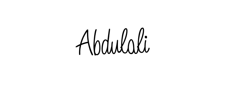 Use a signature maker to create a handwritten signature online. With this signature software, you can design (Angelique-Rose-font-FFP) your own signature for name Abdulali. Abdulali signature style 5 images and pictures png
