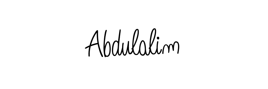 Make a beautiful signature design for name Abdulalim. With this signature (Angelique-Rose-font-FFP) style, you can create a handwritten signature for free. Abdulalim signature style 5 images and pictures png