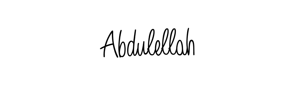 Design your own signature with our free online signature maker. With this signature software, you can create a handwritten (Angelique-Rose-font-FFP) signature for name Abdulellah. Abdulellah signature style 5 images and pictures png