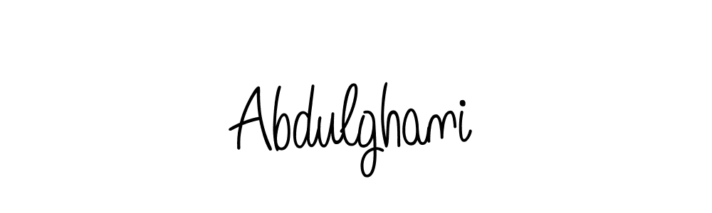 Design your own signature with our free online signature maker. With this signature software, you can create a handwritten (Angelique-Rose-font-FFP) signature for name Abdulghani. Abdulghani signature style 5 images and pictures png