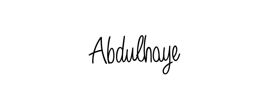 Create a beautiful signature design for name Abdulhaye. With this signature (Angelique-Rose-font-FFP) fonts, you can make a handwritten signature for free. Abdulhaye signature style 5 images and pictures png