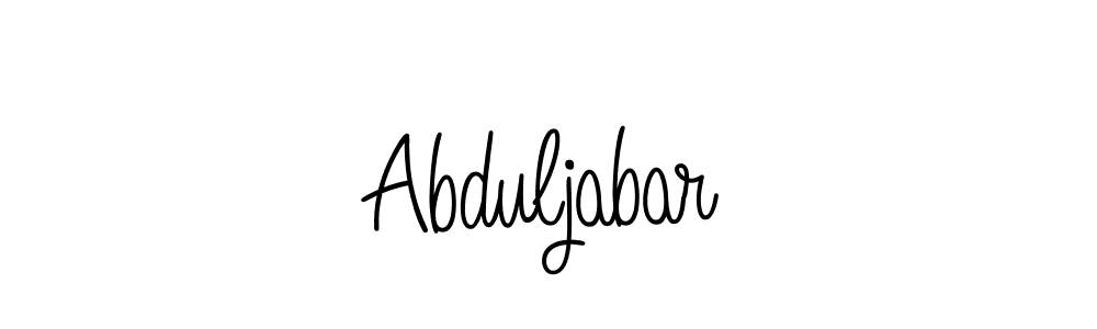 Design your own signature with our free online signature maker. With this signature software, you can create a handwritten (Angelique-Rose-font-FFP) signature for name Abduljabar. Abduljabar signature style 5 images and pictures png