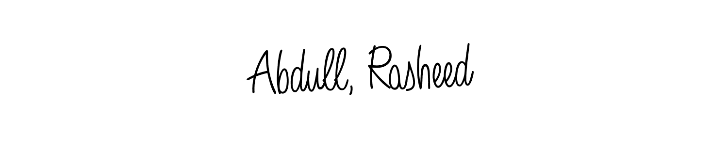 Once you've used our free online signature maker to create your best signature Angelique-Rose-font-FFP style, it's time to enjoy all of the benefits that Abdull, Rasheed name signing documents. Abdull, Rasheed signature style 5 images and pictures png
